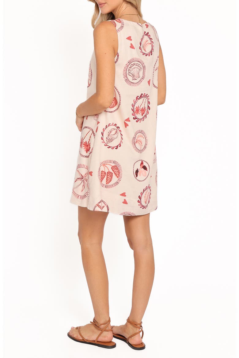 Cliona Sleeveless Shift Minidress, Alternate, color, VACAY PRINT
