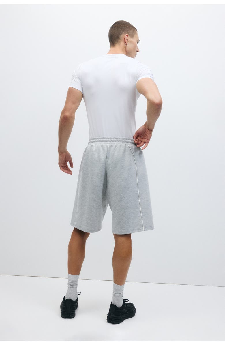 H&M Loose Fit Sports Shorts With Drymove, Alternate, color, Light Gray Melange