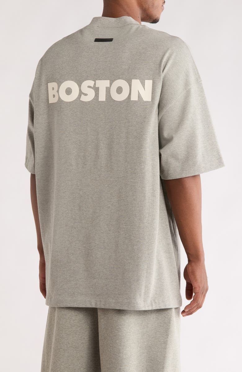 Fear of God Essentials x NBA '90s Fit Celtics Graphic T-Shirt, Alternate, color, Concrete Heather