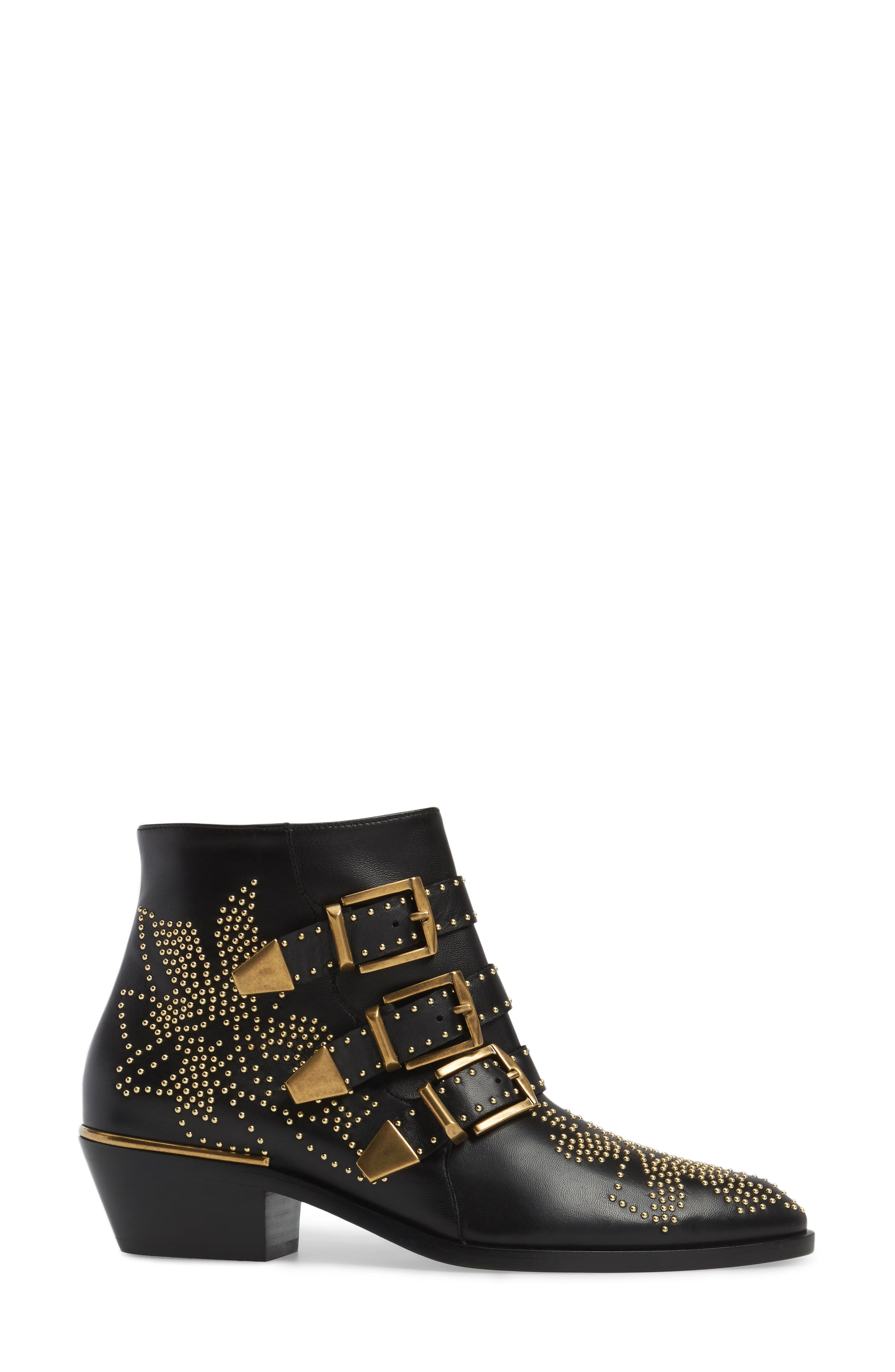 Chloé Susanna Stud Buckle Bootie, Alternate, color, 