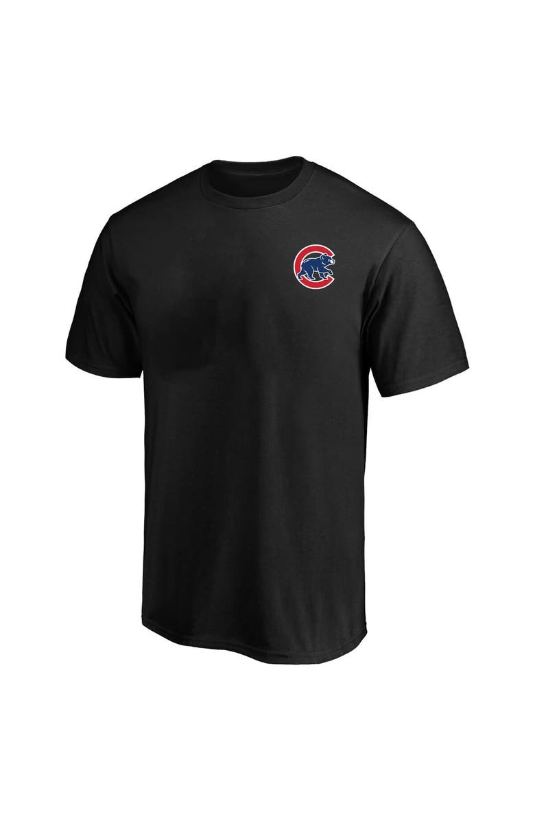 FANATICS Men's Profile Black Chicago Cubs Big & Tall Two-Sided Graphic T-Shirt, Alternate, color, Black