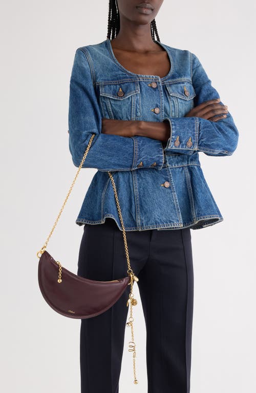 Chloé Womens Grenat Icons Leather Cross-body Bag