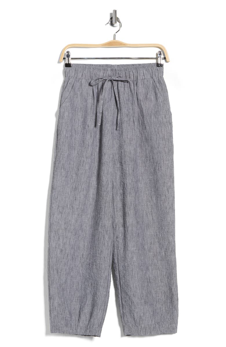 PATRIZIA LUCA Soft Cotton Pull-On Pants, Alternate, color, Grey