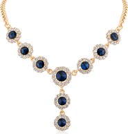 JARDIN Crystal Halo Y-Necklace