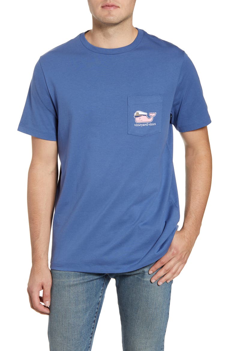 Lobster Bake Whale Pocket T-Shirt, Main, color, MOONSHINE