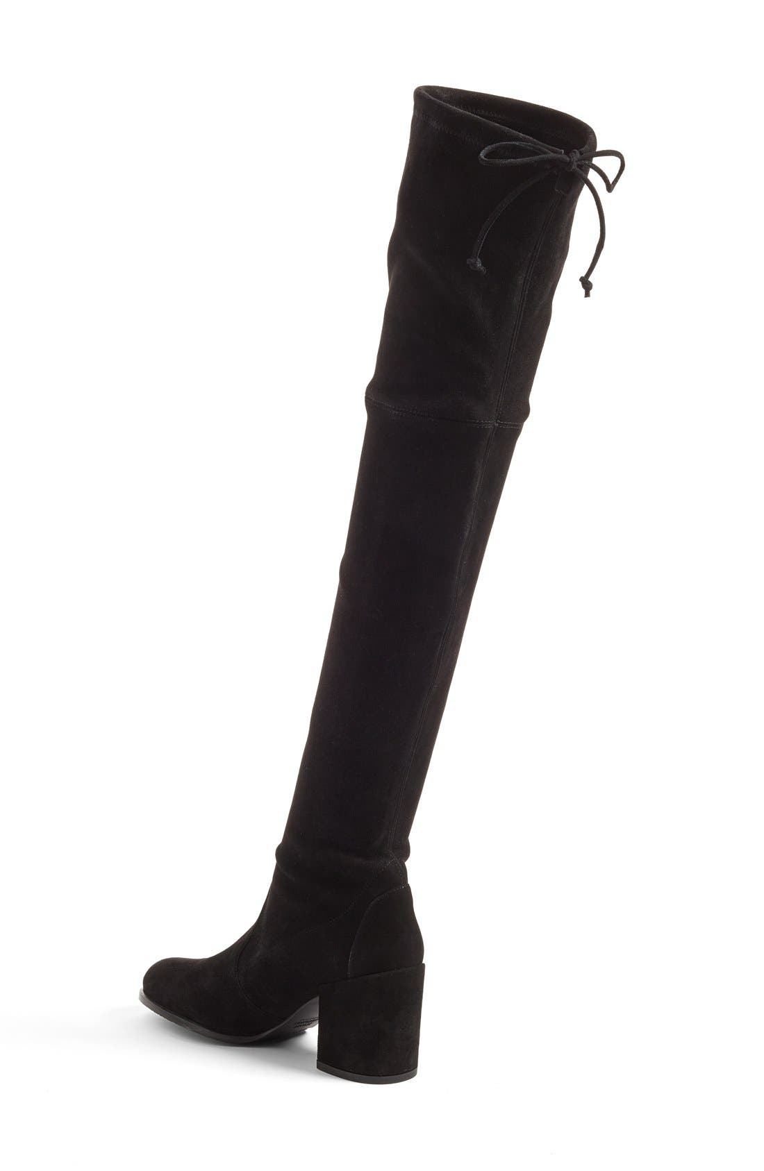 Stuart Weitzman Tieland Over the Knee Boot, Alternate, color, Blasue