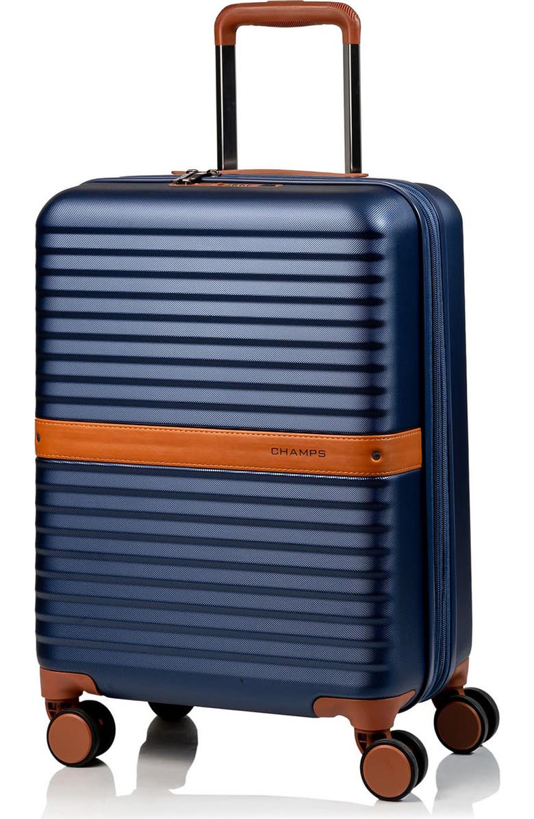 CHAMPS Vintage II 20-Inch Hardside Spinner Carry-On, Main, color, Navy
