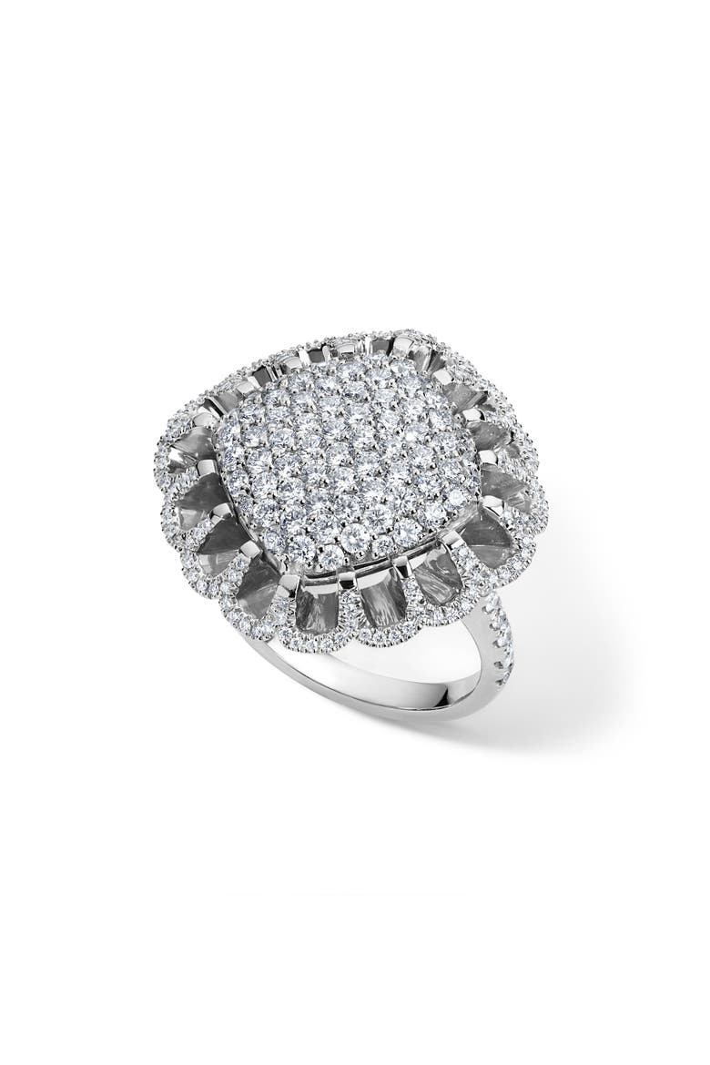 Floating All Diamond Ring, Alternate, color, 18K WHITE GOLD