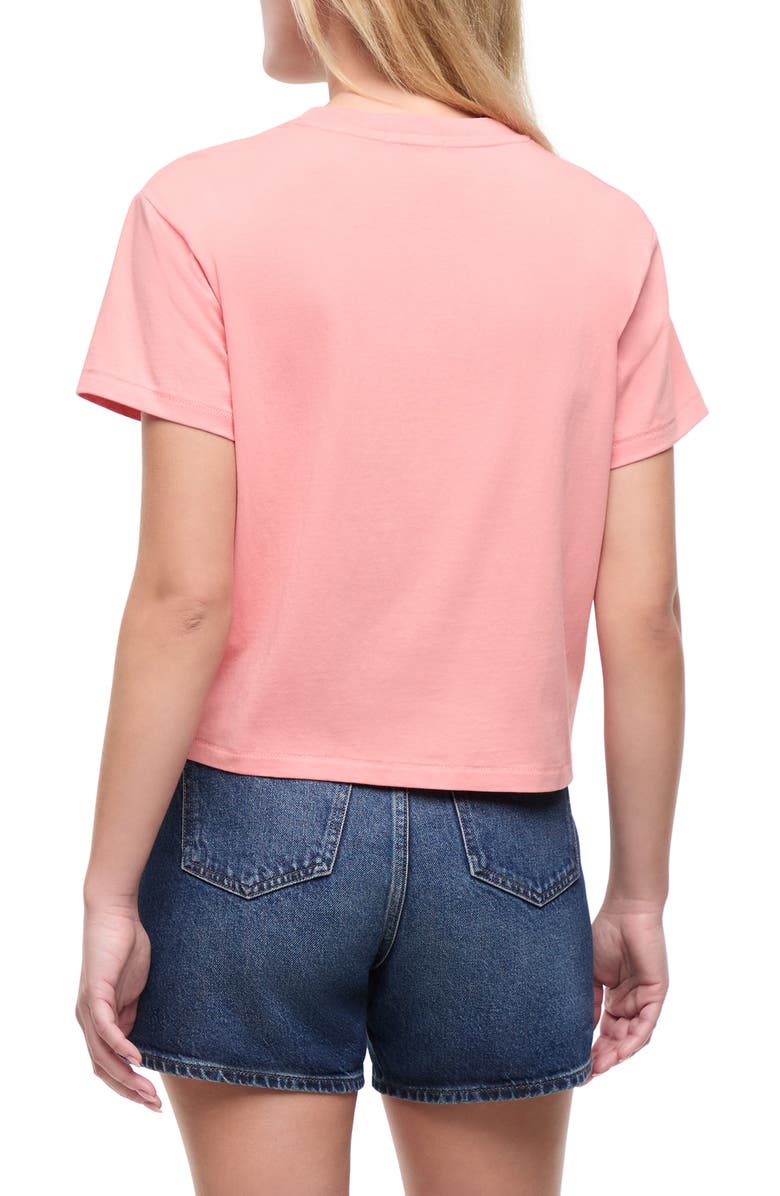 Wildfox Jamie Light Snack Embroidered T-Shirt, Alternate, color, Lobster Bisque