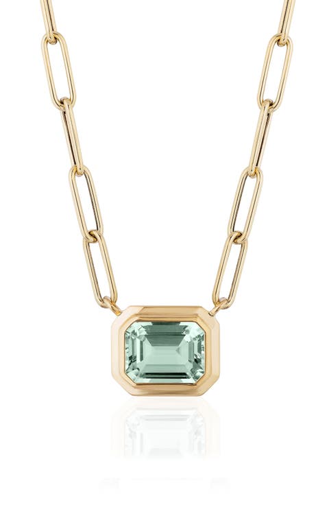 Manhattan Emerald Cut Pendant Necklace