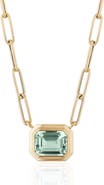 GOSHWARA Manhattan Emerald Cut Pendant Necklace