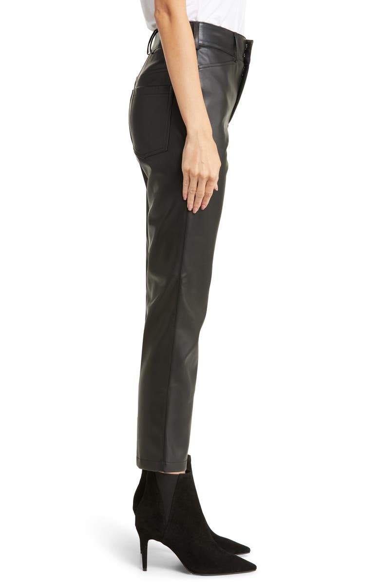 Autumn Adeigbo Lykke High Waist Faux Leather Pants, Alternate, color,