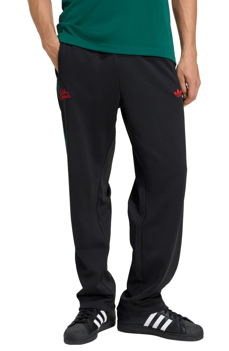 adidas Firebird Track Pants, Main, color, Black/ Collegiate Green