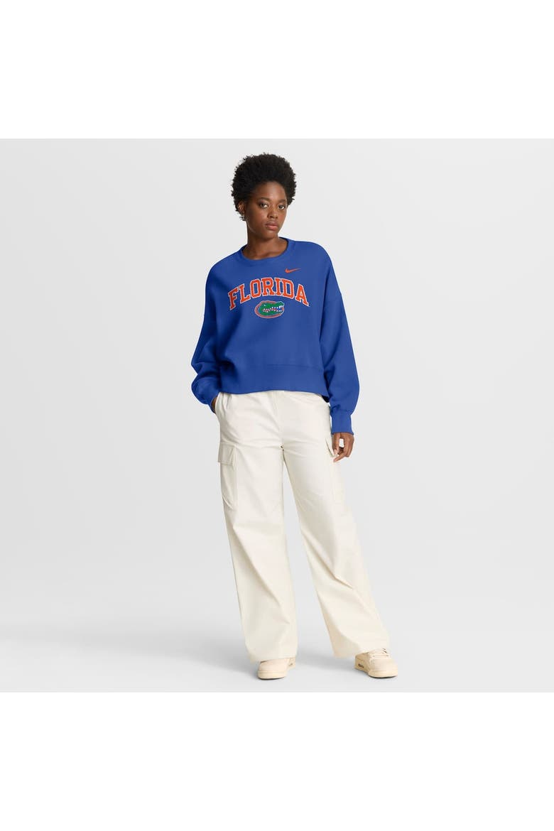 Women's Nike Royal Florida Gators Oversized Phoenix Arch Pullover Sweatshirt, Alternate, color, Royal
