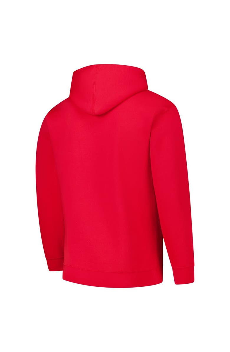 LEAGUE COLLEGIATE WEAR Men's League Collegiate Wear Red Wisconsin Badgers Bendy Arch Essential 2.0 Pullover Hoodie, Alternate, color, Red