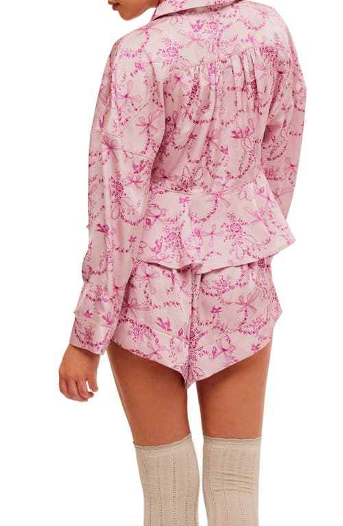 Free People Beauty Sleep Short Pajamas In Pink