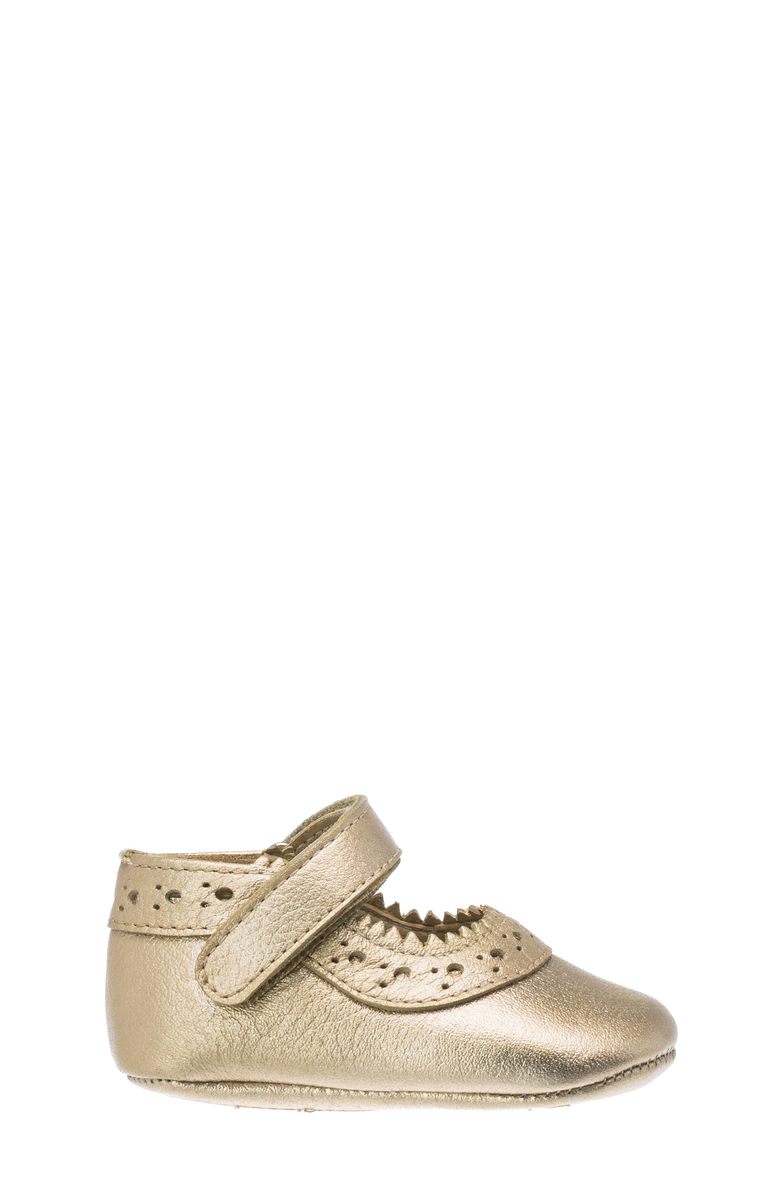 Elephantito Mellie Mary Jane Crib Shoe, Alternate, color, Gold