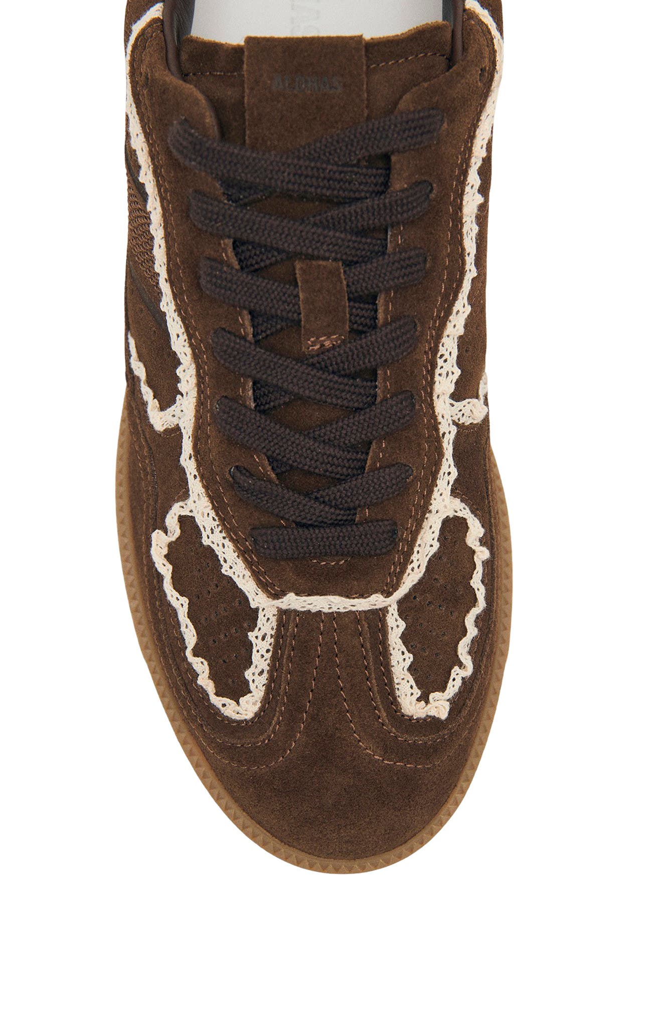 ALOHAS Tb.490 Crochet Trim Sneaker, Alternate, color, Crochet Chocolate