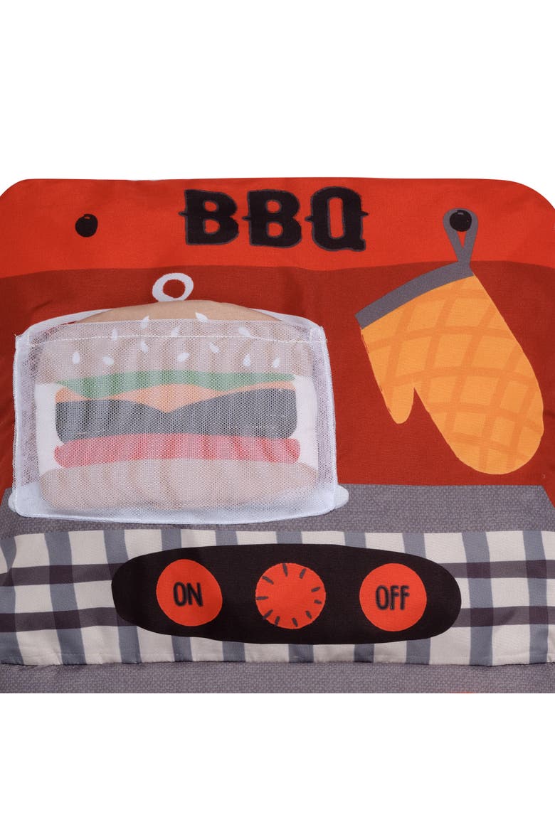 Interactive 2-n-1 Soft Toddler Hamburger/Barbeque Pillow Play Set, Alternate, color, Multicolor