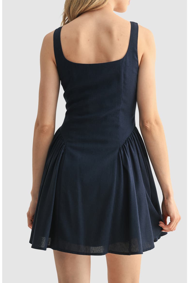Fit & Flare Minidress, Alternate, color, NAVY