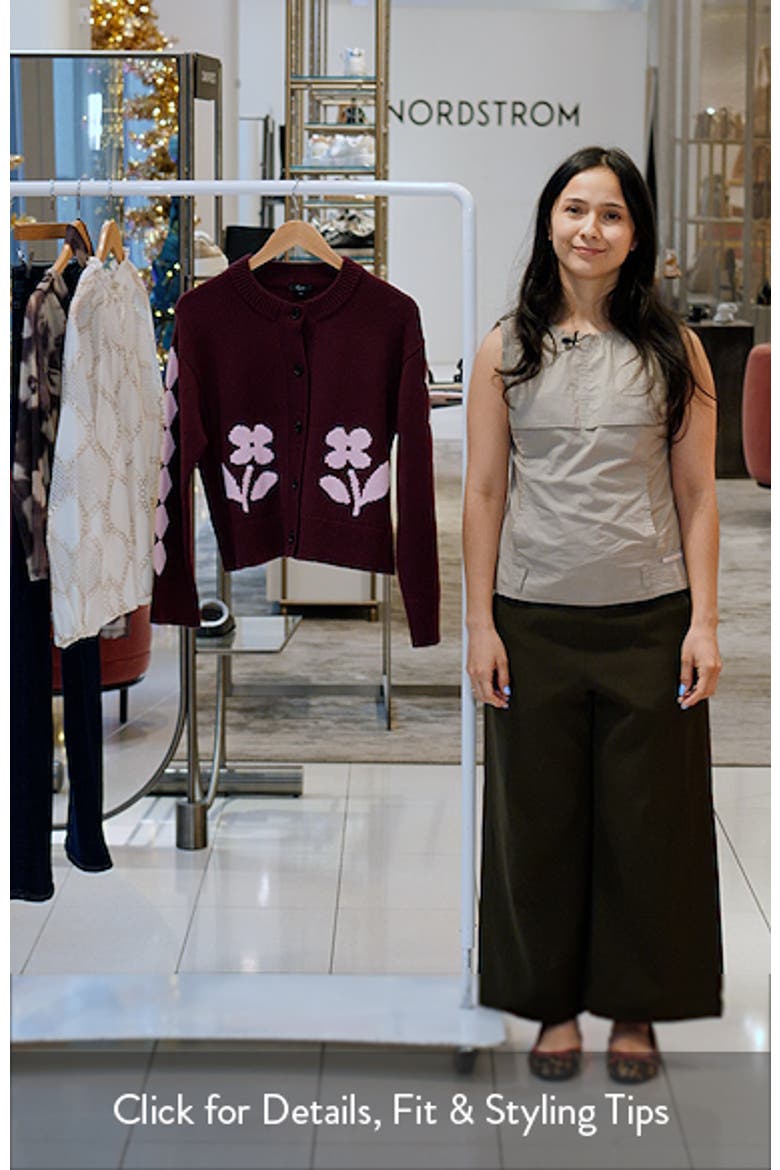 Mavie Intarsia Floral Cardigan video