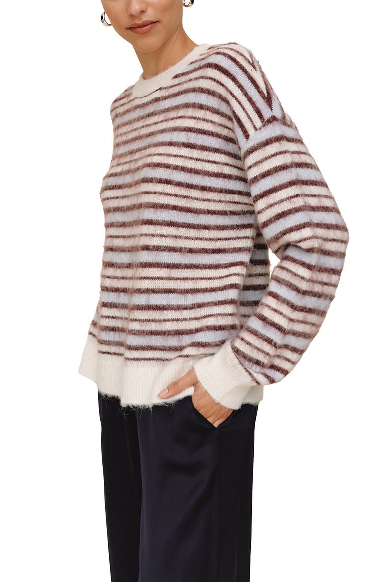 Stripe Sweater, Alternate, color, FROSTY STRIPE