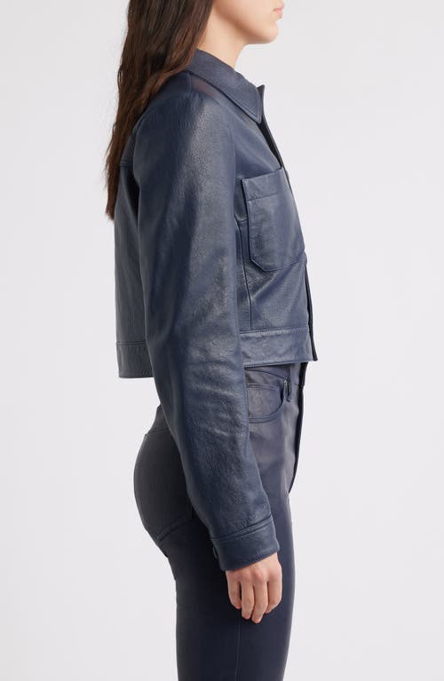 Shop Frame Crop Leather Jacket
