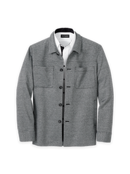 Paul Fredrick Herringbone Shirt Jacket