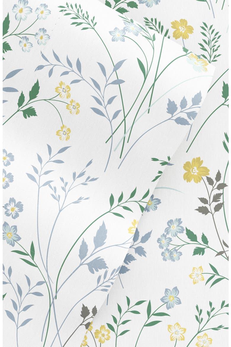 Premium Ultra Soft Wildflower Pattern 4-Piece Bed Sheets Set, Alternate, color, LIGHT BLUE