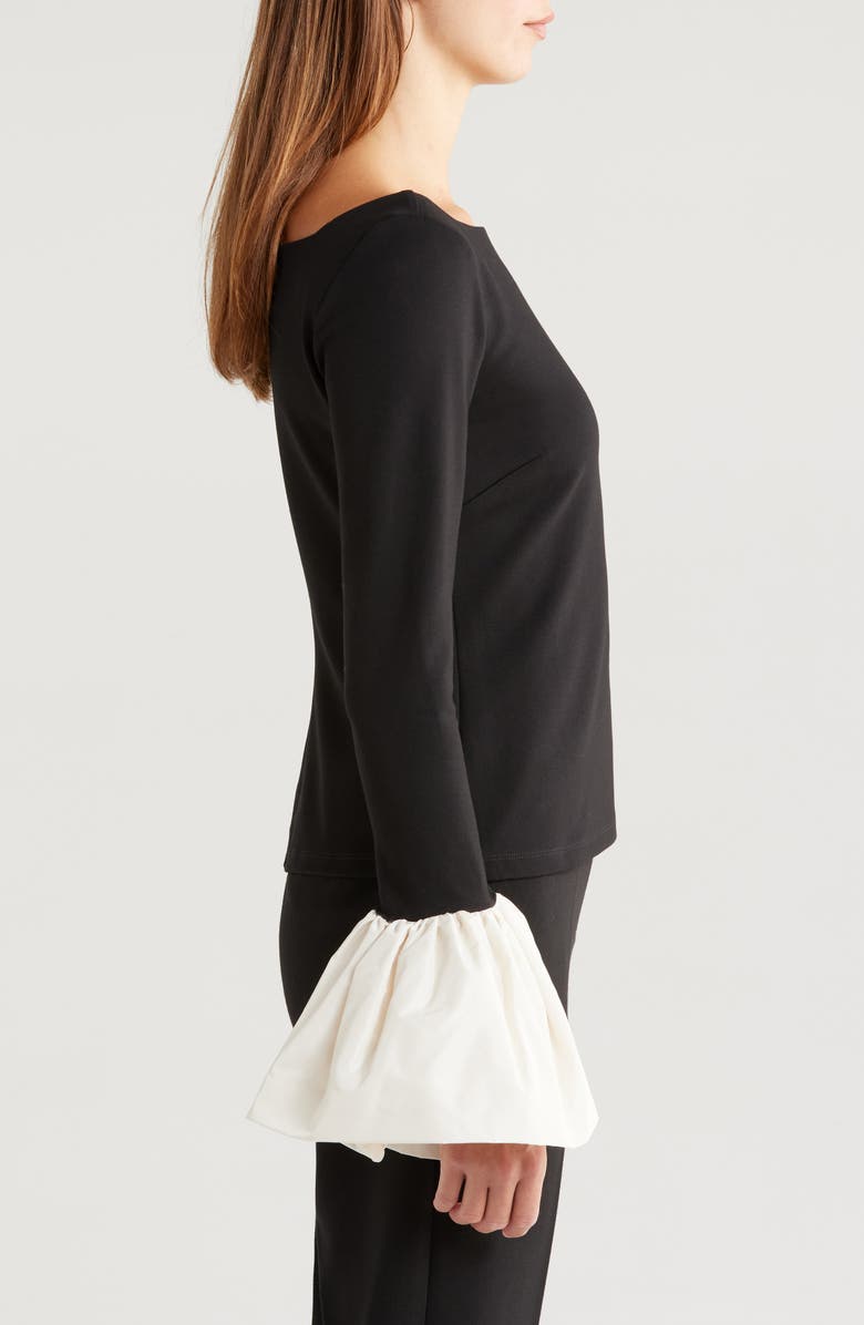 STAUD Paige Contrast Bell Cuff Top, Alternate, color,