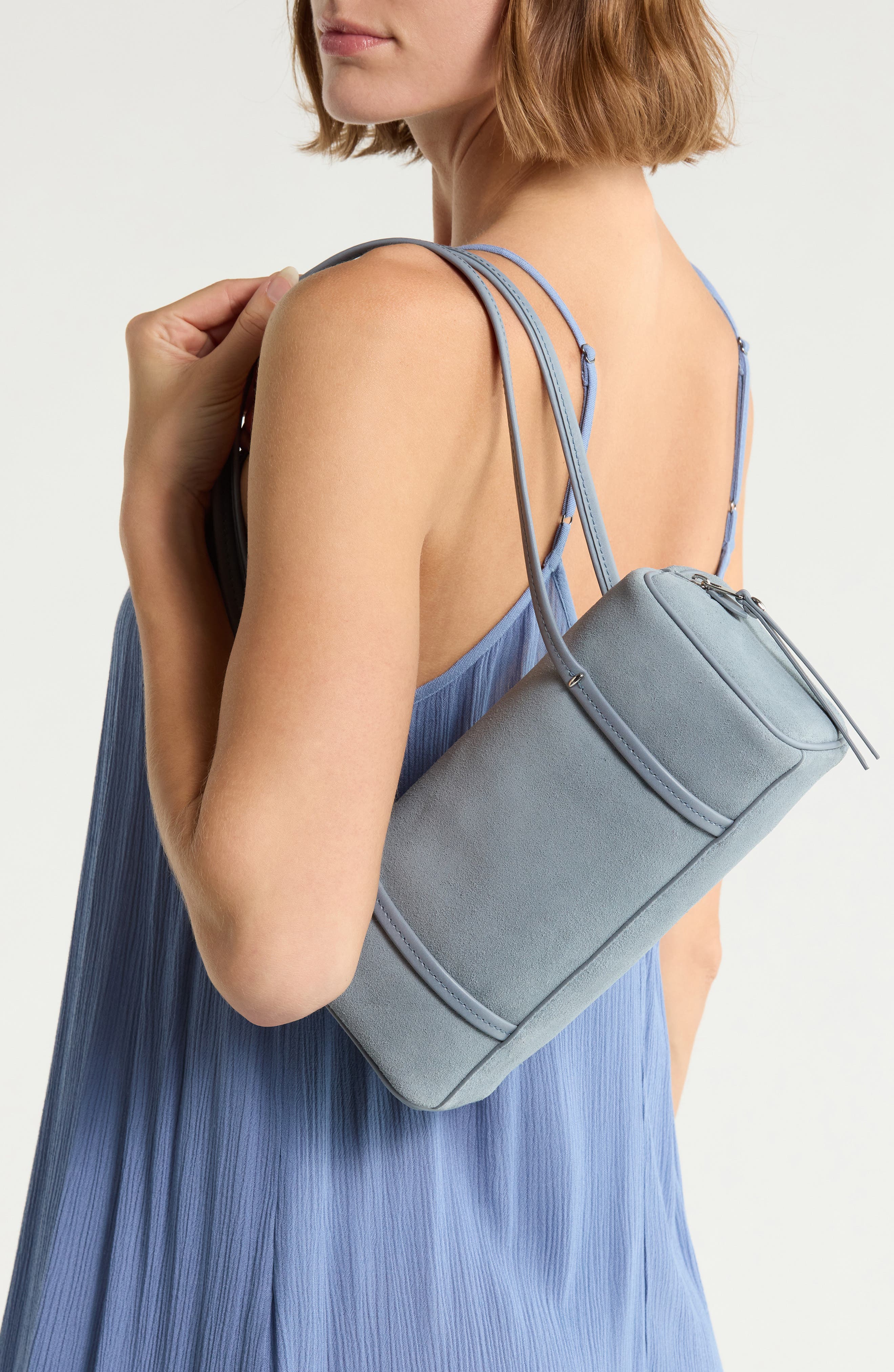 Modern Legacy Mini Leather Shoulder Bag, Alternate, color, SERENE BLUE