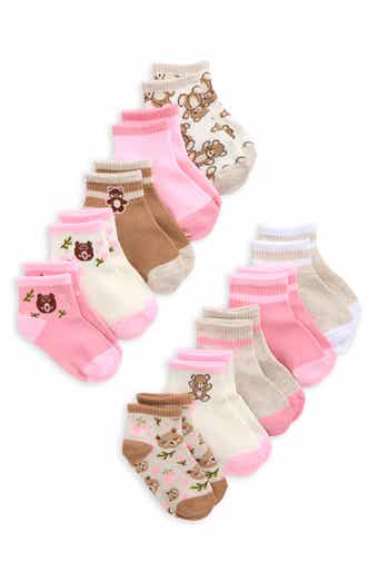 Kids' 10-Pack Bear Quarter Socks