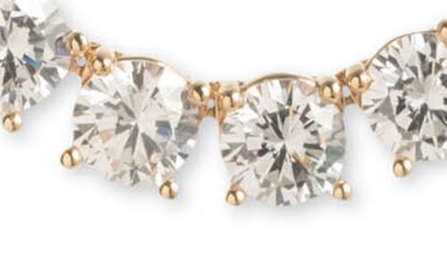 Marchesa Peachy Keen Cubic Zirconia Necklace In White
