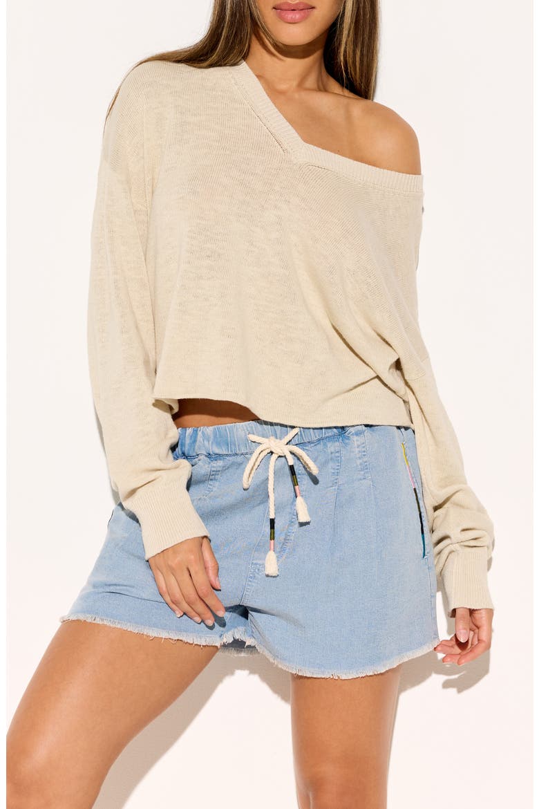 Paradise Ellis Cotton Blend Sweater, Main, color, NATURAL