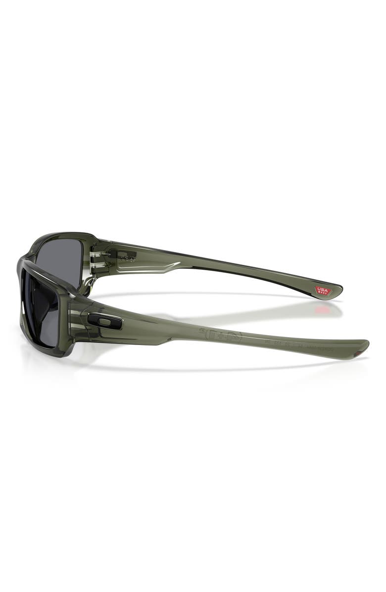 Oakley Fives Squared 54mm Rectangle Sunglasses, Alternate, color, Olive Ink / Grey