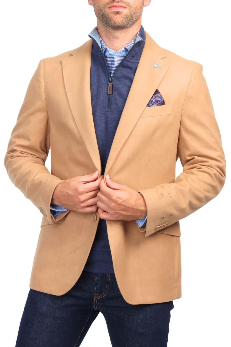 Luxe Touch Sport Coat, Alternate, color, CAMEL