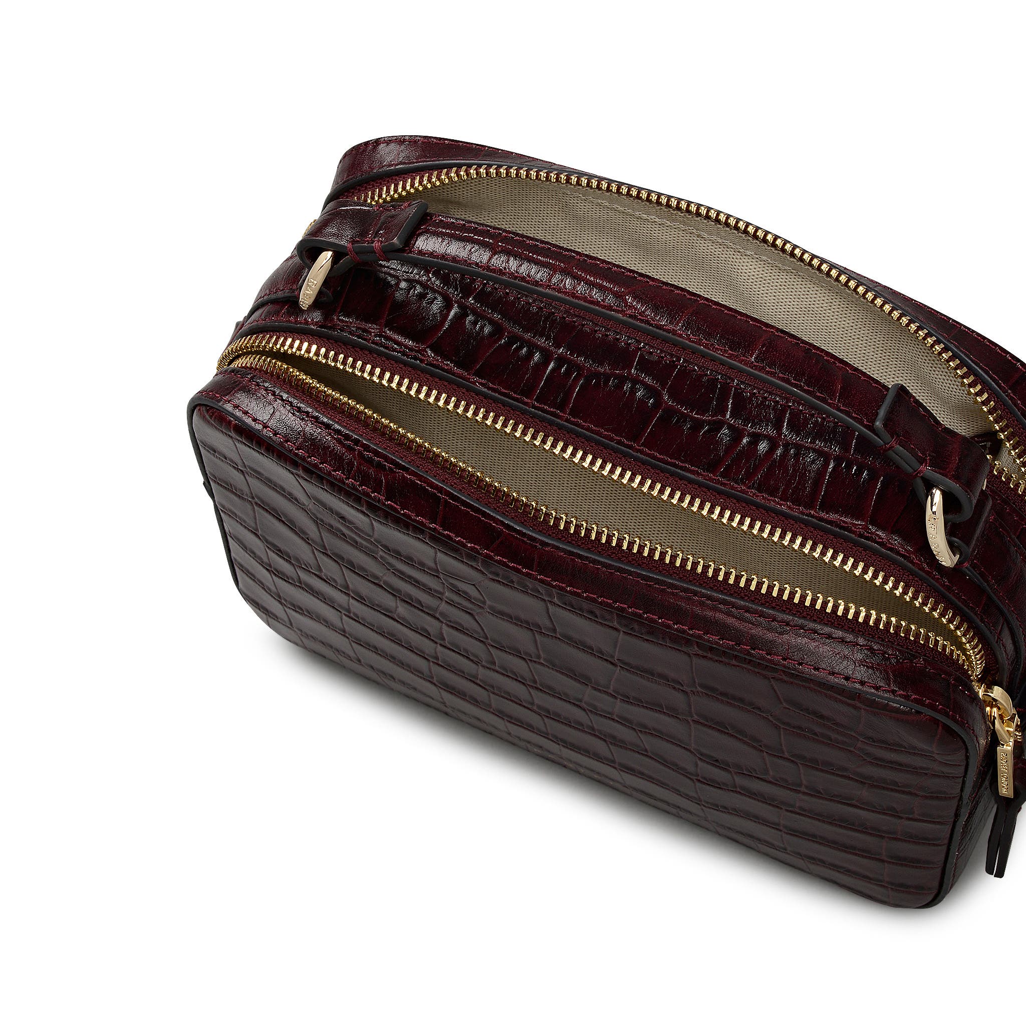 Hadley Lane Faux Croc Medium Ziptop Crossbody Bag (Women) | Nordstrom