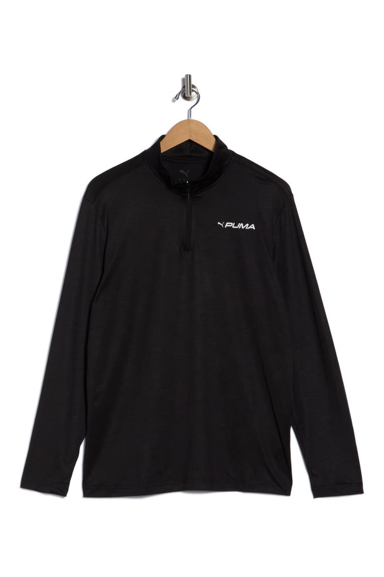 All In Quarter Zip Sweatshirt, Alternate, color, PUMA BLACK