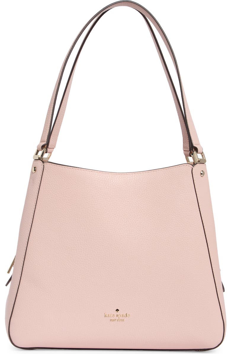 Kate Spade New York leila medium shoulder bag, Main, color, Rose Smoke