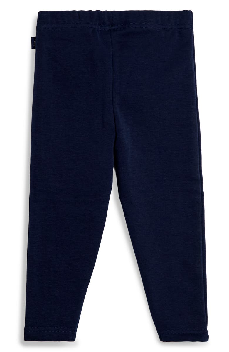 JOJO MAMAN BEBE Stripe Tractor Embroidered Cotton Graphic T-Shirt & Leggings Set, Alternate, color, Denim