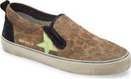 Golden Goose Hanami Leopard Print Slip-On Sneaker