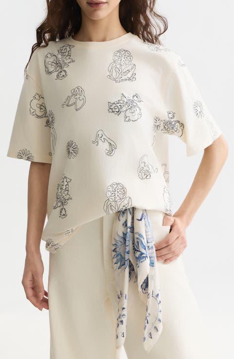 Embroidered Cotton Top