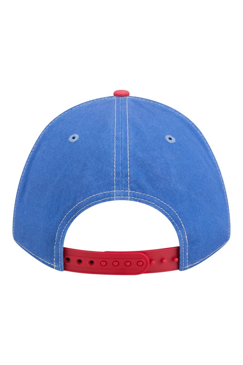 Men's New Era  Royal/Red Buffalo Bills 9FORTY Felt A-Frame Adjustable Hat, Alternate, color, Royal