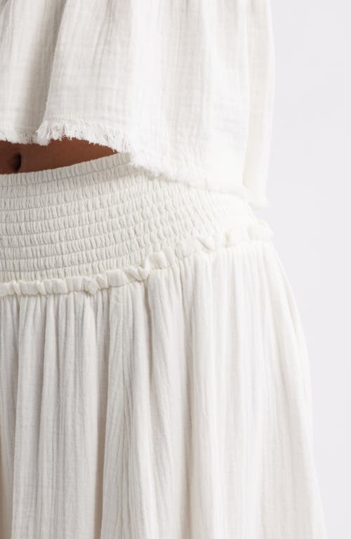 Bp. Cotton Gauze Tiered Maxi Skirt