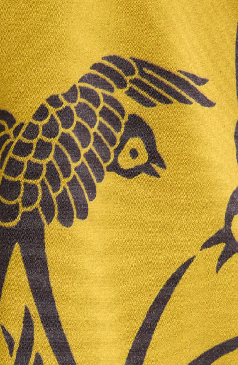 KILO BRAVA Print Maxi Robe, Alternate, color, Antique Swallows