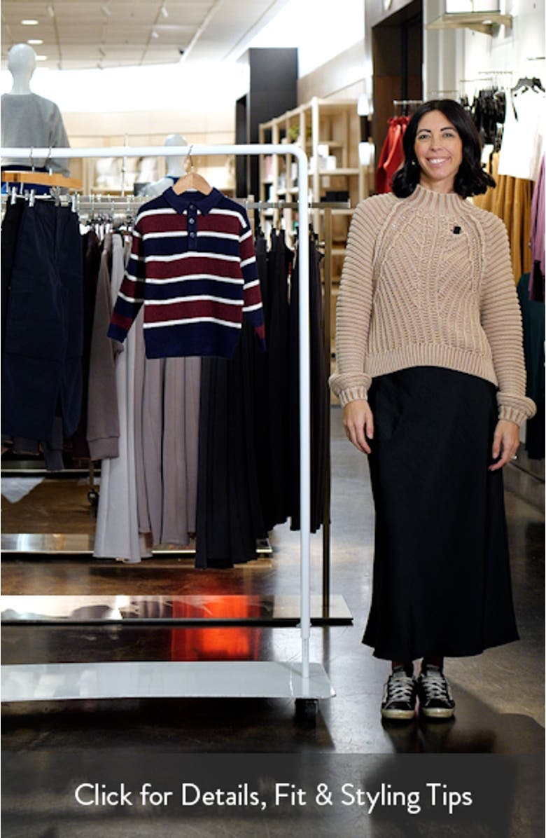 Kids' Stripe Polo Sweater, sales video thumbnail