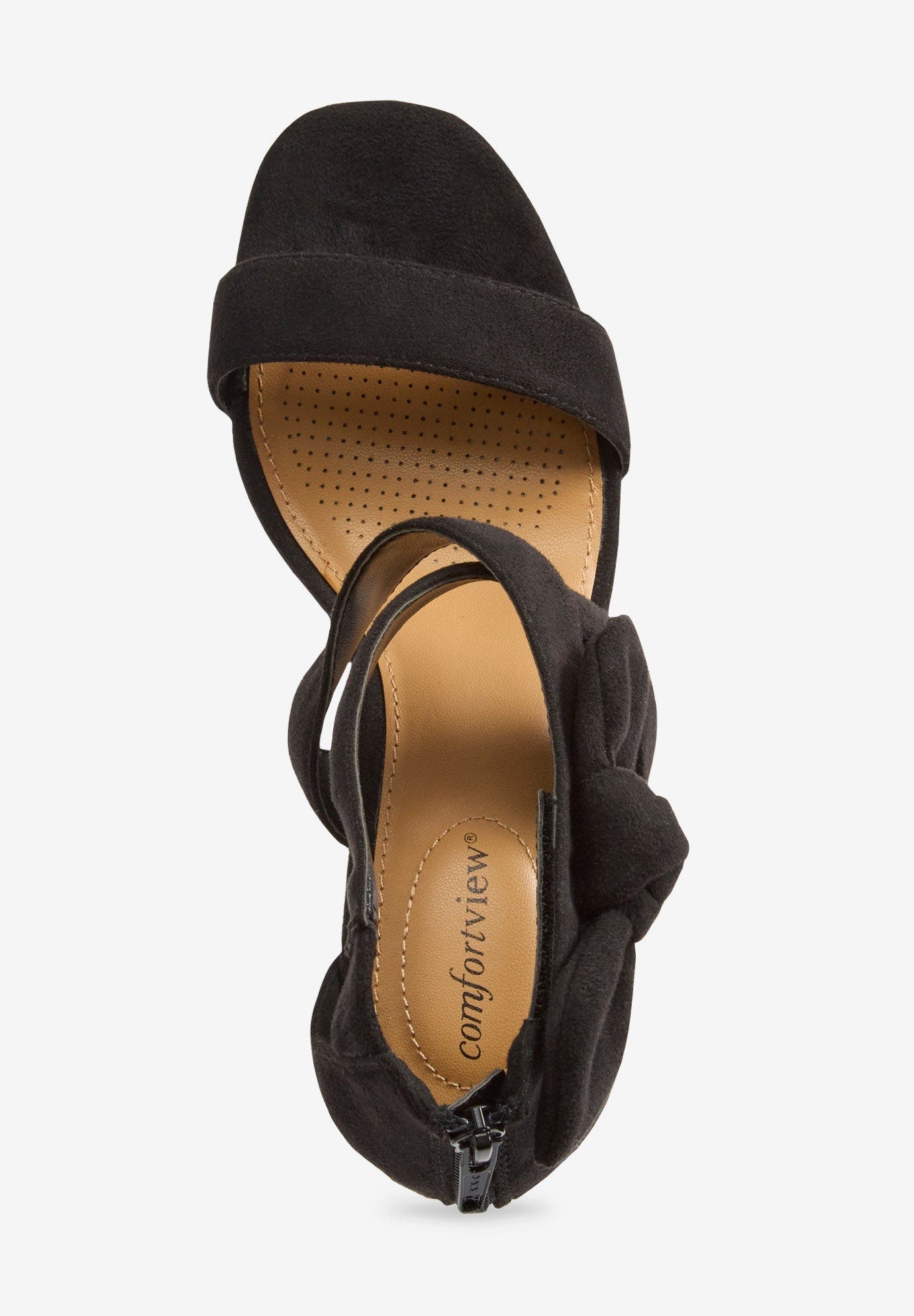 Comfortview The Aralyn Sandal, Alternate, color, Black