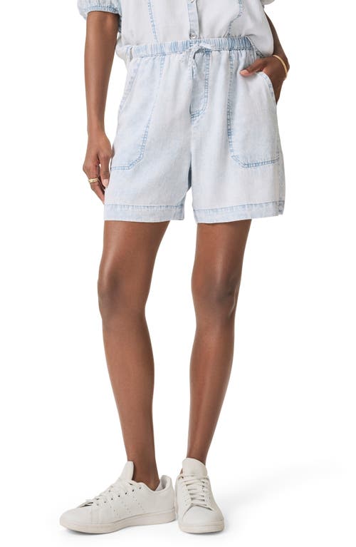 Splendid Andie Indigo Shorts In Bleached Indigo