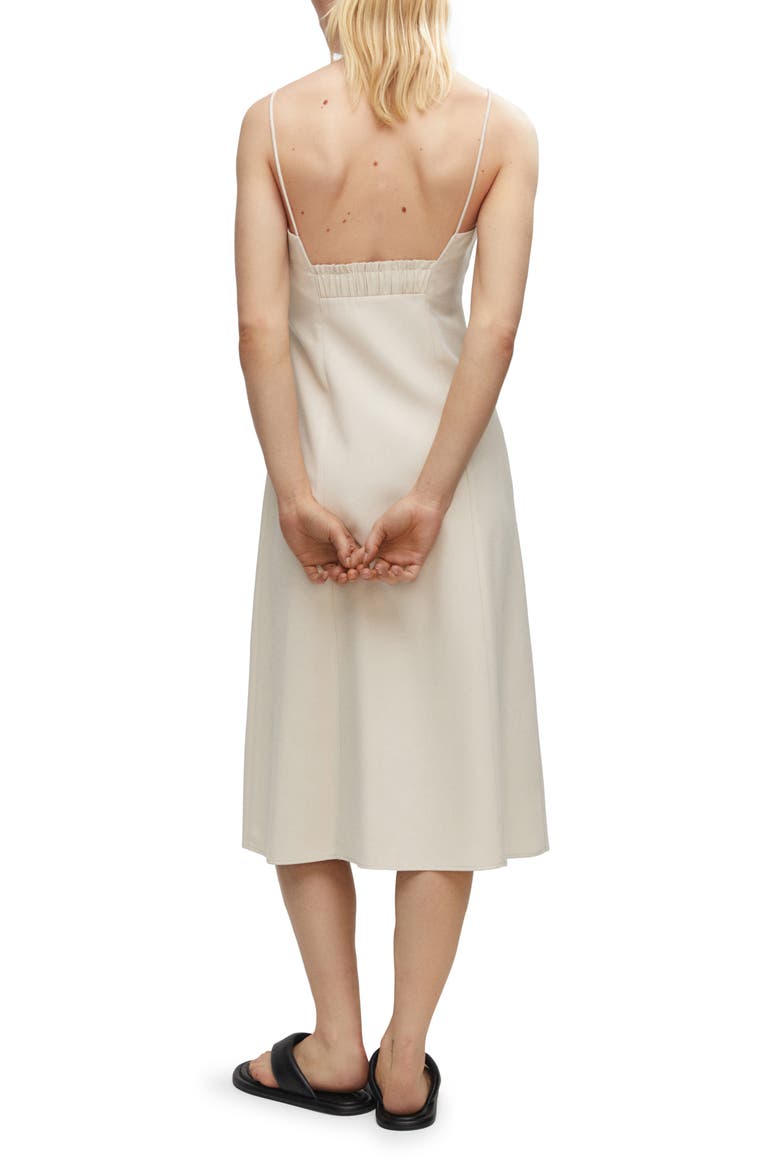 A-Line Midi Dress, Alternate, color, ECRU