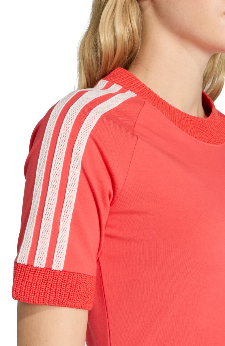 adidas Originals Knit Logo T-Shirt, Alternate, color, Semi Lucid Red/ /